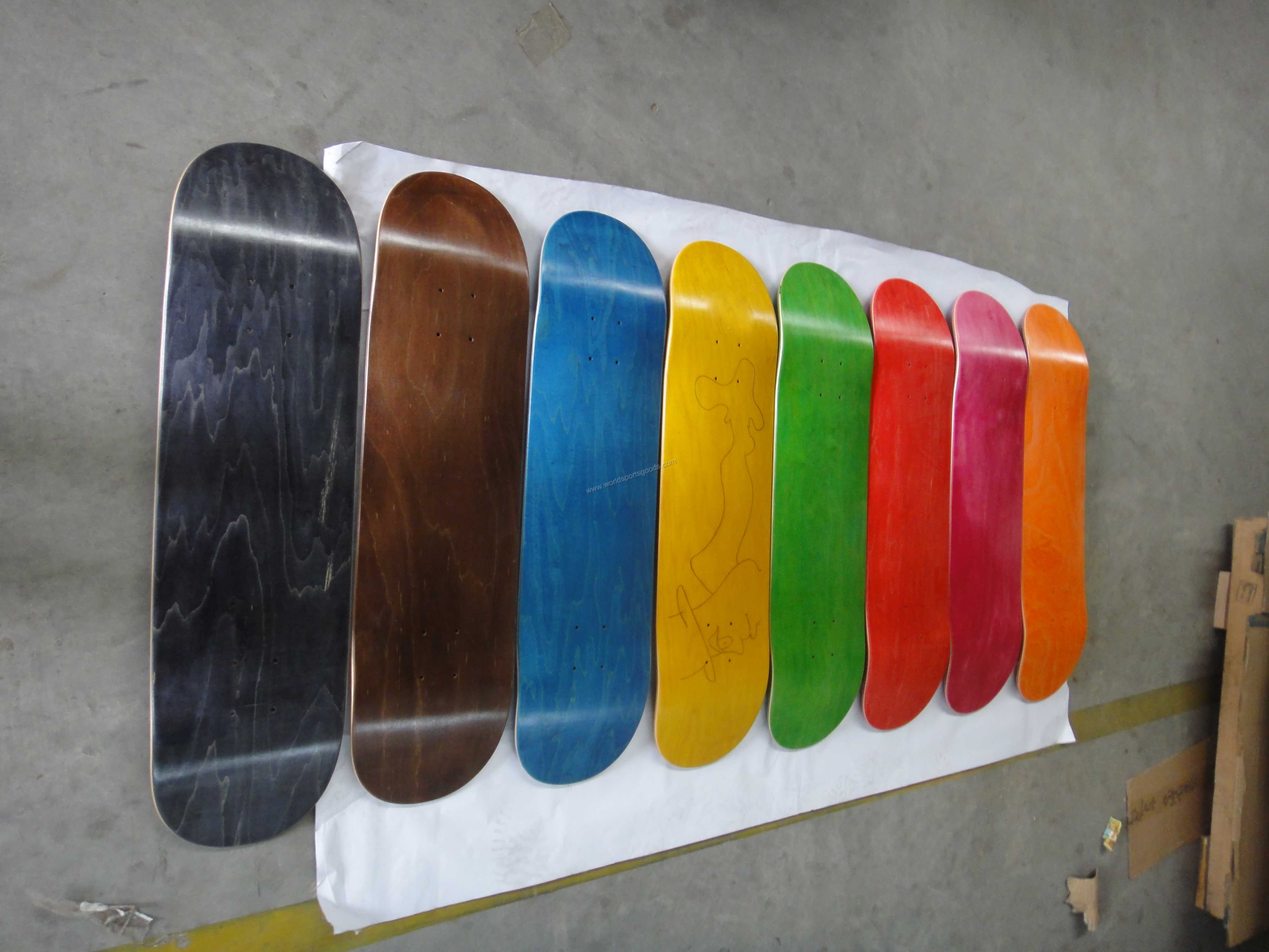 100% epoxy glue Canadian maple wooden printed skateboard deck