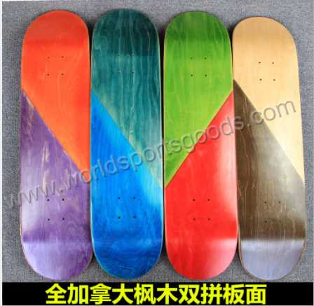 custom 100% canadian maple blank skateboard decks